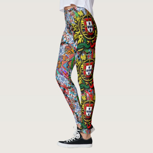 Portugisiska mönster leggings (Vänster)