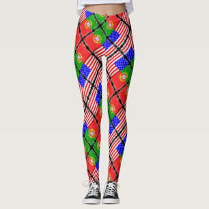Portugisiska mönster leggings