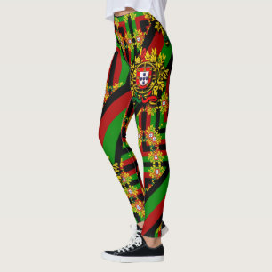 Portugisiska mönster leggings