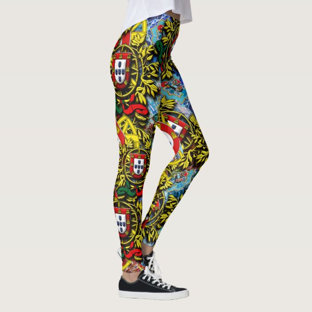 Portugisiska mönster leggings (Höger)