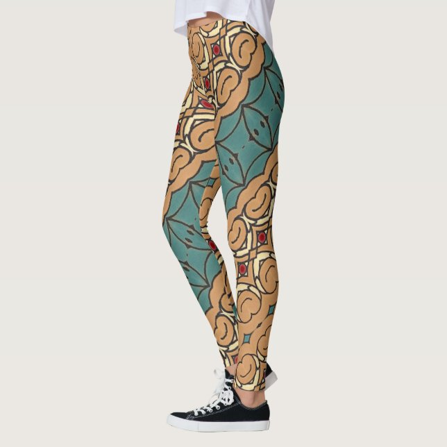 Portugisiska mönster leggings (Vänster)
