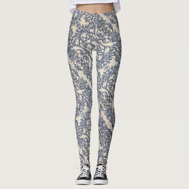 Portugisiska mönster leggings (Framsida)