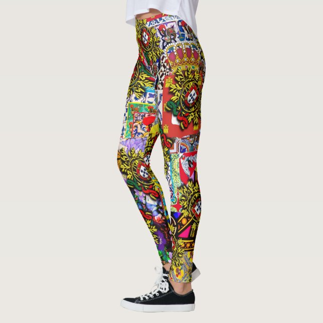 Portugisiska mönster leggings (Vänster)