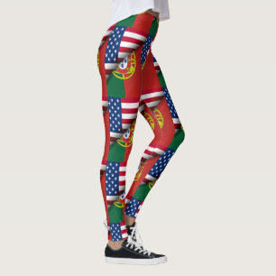 Portugisiska mönster leggings