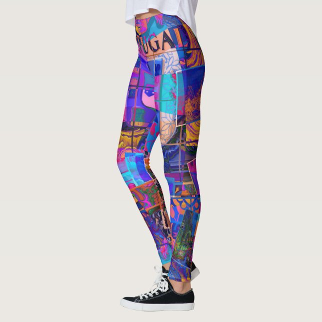 Portugisiska mönster leggings (Vänster)