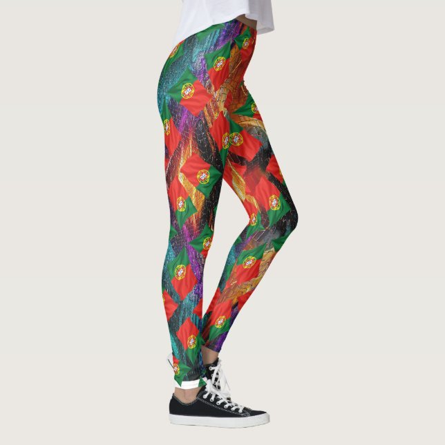 Portugisiska mönster leggings (Höger)