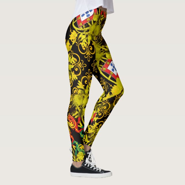 Portugisiska mönster leggings (Höger)