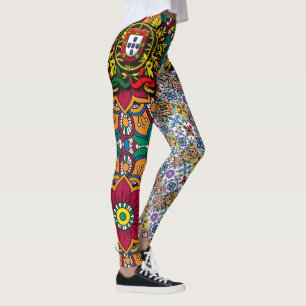 Portugisiska mönster leggings