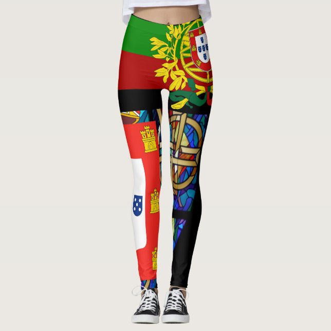 Portugisiska mönster leggings (Framsida)