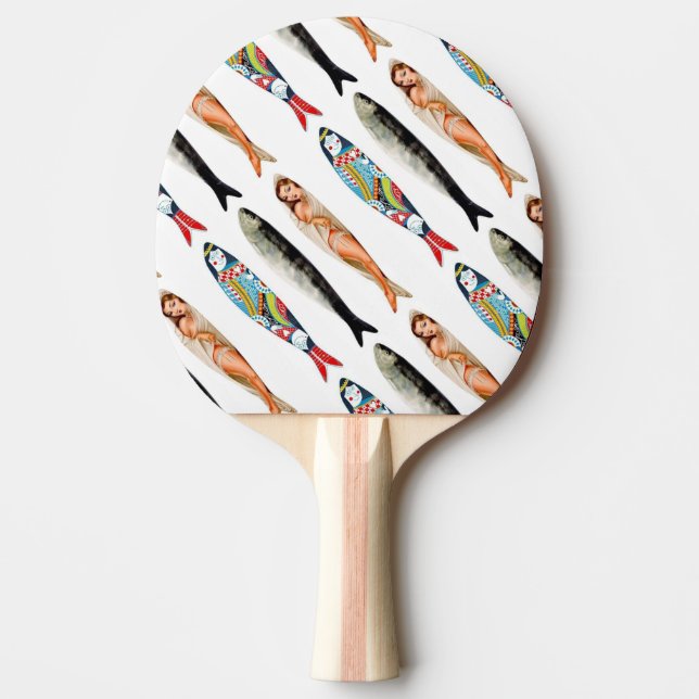 Portugisiska mönster pingisracket (Framsidan)
