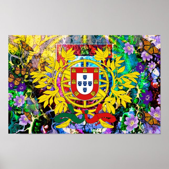 Portugisiska mönster poster (Framsidan)