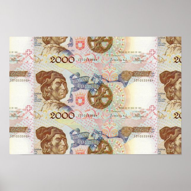 Portugisiska mönster poster (Framsidan)