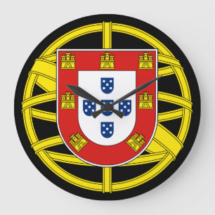 Portugisiska mönster stor klocka