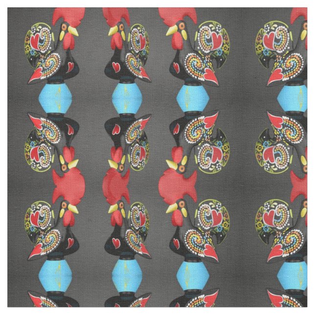 Portugisiska mönster tyg (Närbild)