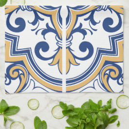 Portugisiska plattor 1 kökshandduk