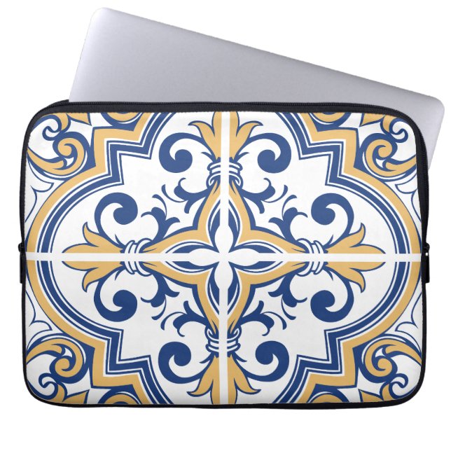 Portugisiska plattor 1 laptop fodral (Framsidan)