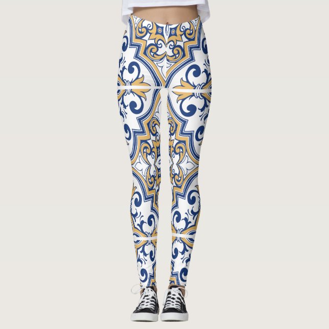 Portugisiska plattor 1 leggings (Framsida)