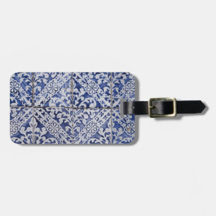 Portugisiska plattor - Azulejo Blue and White Blom Bagagebricka