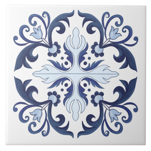 Portugisiska plattor, azulejo  kakelplatta (Framsidan)