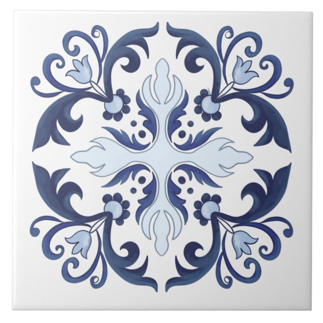 Portugisiska plattor, azulejo-keramiskt plattor kakelplatta (Framsidan)
