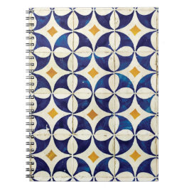 Portugisiska plattor - Azulejo Mönster Design Anteckningsbok
