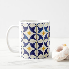 Portugisiska plattor - Azulejo Mönster Design Kaffemugg