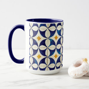 Portugisiska plattor - Azulejo Mönster Design Mugg