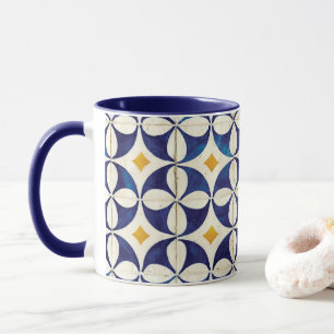 Portugisiska plattor - Azulejo Mönster Design Mugg