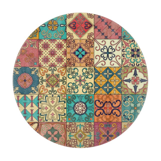 Portugisiska plattor: Azulejo stil sömlös mönster. (Framsidan)