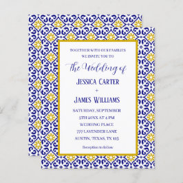 Portugisiska plattor i Medelhavet Bröllop