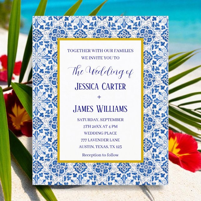 Portugisiska plattor i Medelhavet Bröllop (Skapare uppladdad)