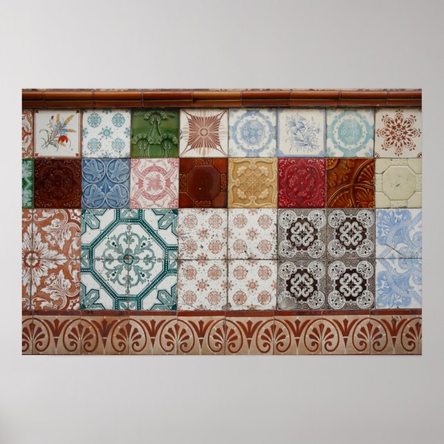 Portugisiska plattor poster (Framsidan)