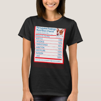 Portugisiska Podengo Hund aveln Owner Nutrition Fa T Shirt