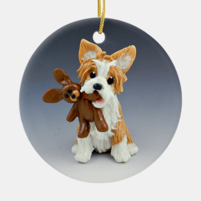 Portugisiska Podengo Hund Ceramic Ornament (Framsidan)