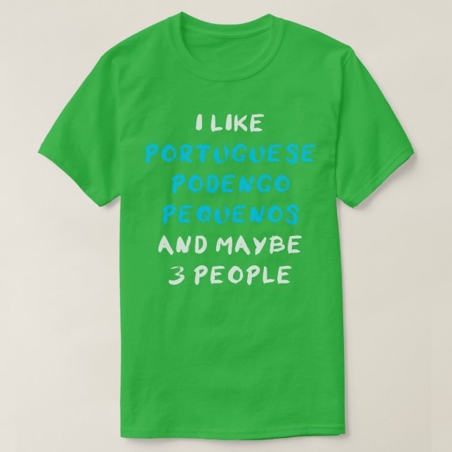 Portugisiska Podengo Pequeno 5 T Shirt (Design framsida)