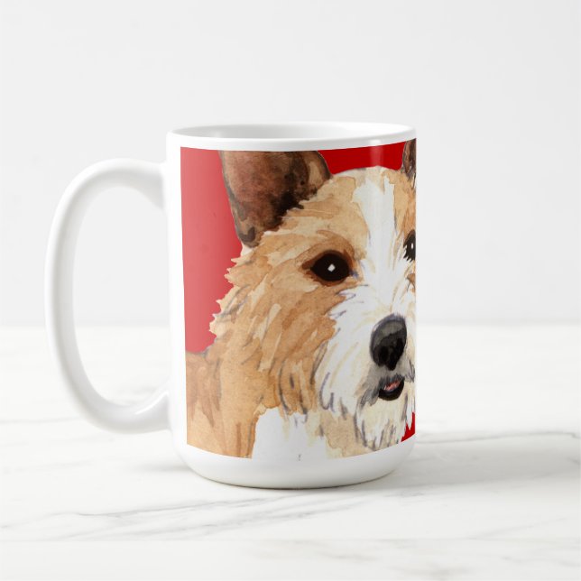 Portugisiska Podengo Pequeno Kaffemugg (Vänster)