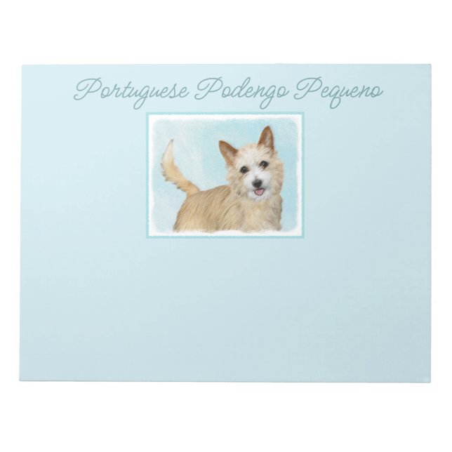 Portugisiska Podengo Pequeno Painting - Original A Anteckningsblock (Framsida)