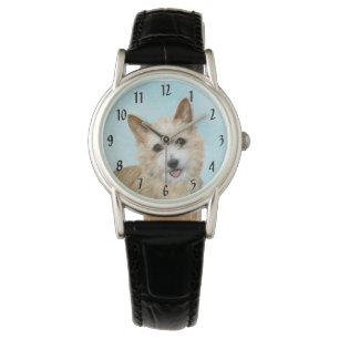 Portugisiska Podengo Pequeno Painting - Original A Armbandsur