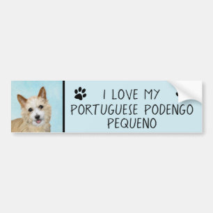 Portugisiska Podengo Pequeno Painting - Original A Bildekal