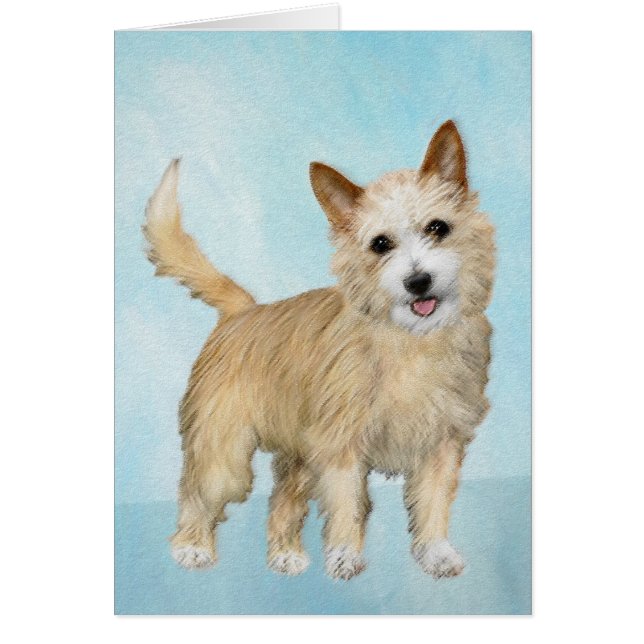 Portugisiska Podengo Pequeno Painting - Original A Hälsningskort (Framsidan)