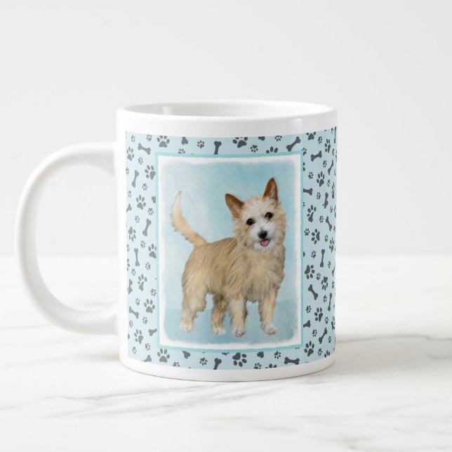 Portugisiska Podengo Pequeno Painting - Original A Jumbo Mugg (Vänster)