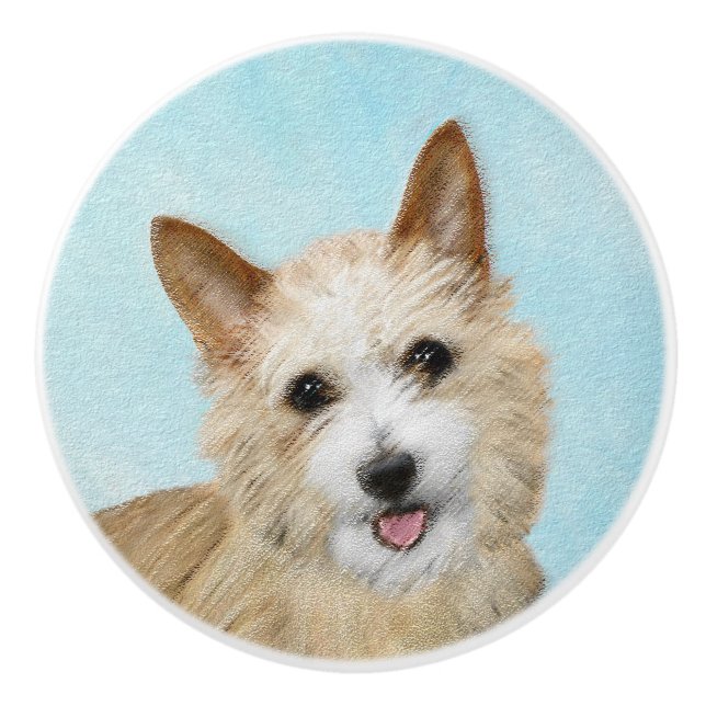 Portugisiska Podengo Pequeno Painting - Original A Knopp (Framsidan)