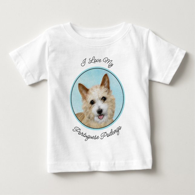 Portugisiska Podengo Pequeno Painting - Original A T Shirt (Framsida)