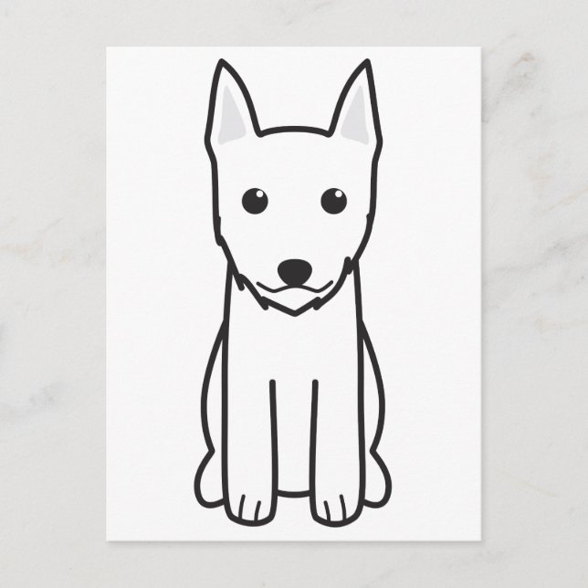 Portugisiska Podengo Pequeno Vykort (Framsida)