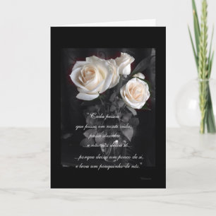 Portugisiska: Poema de Condolencias Kort