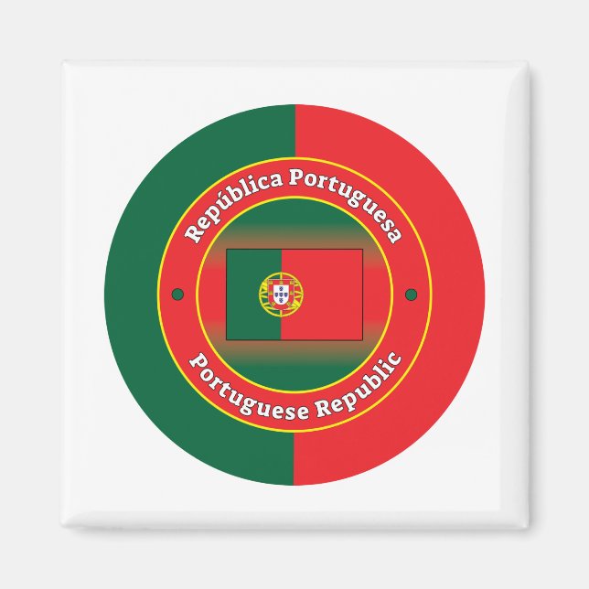Portugisiska republiken magnet (Framsidan)