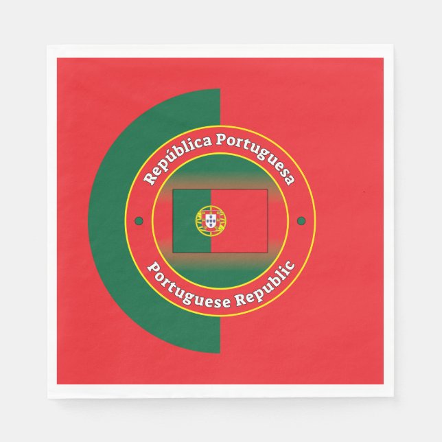 Portugisiska republiken pappersservett (Framsidan)