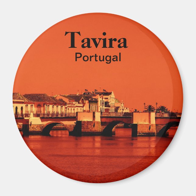 Portugisiska robron i Tavira Souvenir Magnet (Framsidan)