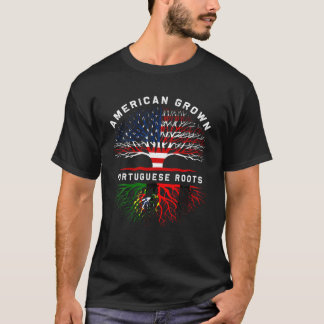 Portugisiska roots American Grown Träd Family Heri T Shirt