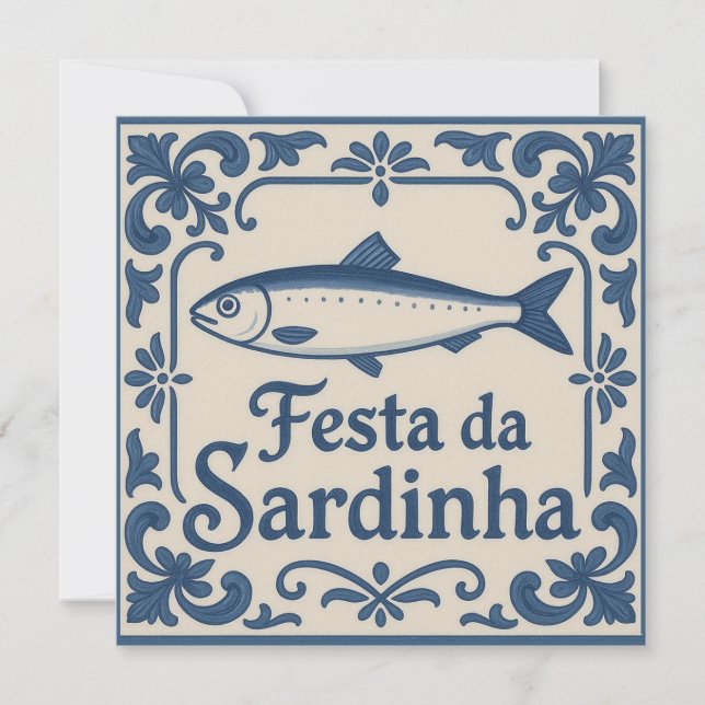 Portugisiska sardin - kort (Framsida)